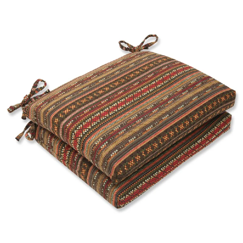 Savings Galore Pillow Perfect Squared Corners Seat Cushion with Sunbrella Chimayo Fabric (Set of 2) Savings Galore Pillow Perfect Squared Corners Seat Cushion with Sunbrella Chimayo Fabric (Set of 2)