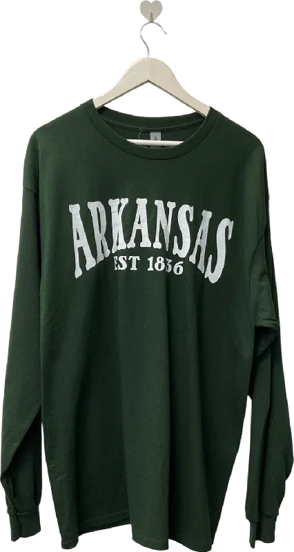 Arkansas Green Long Sleeved T-shirt UK XL