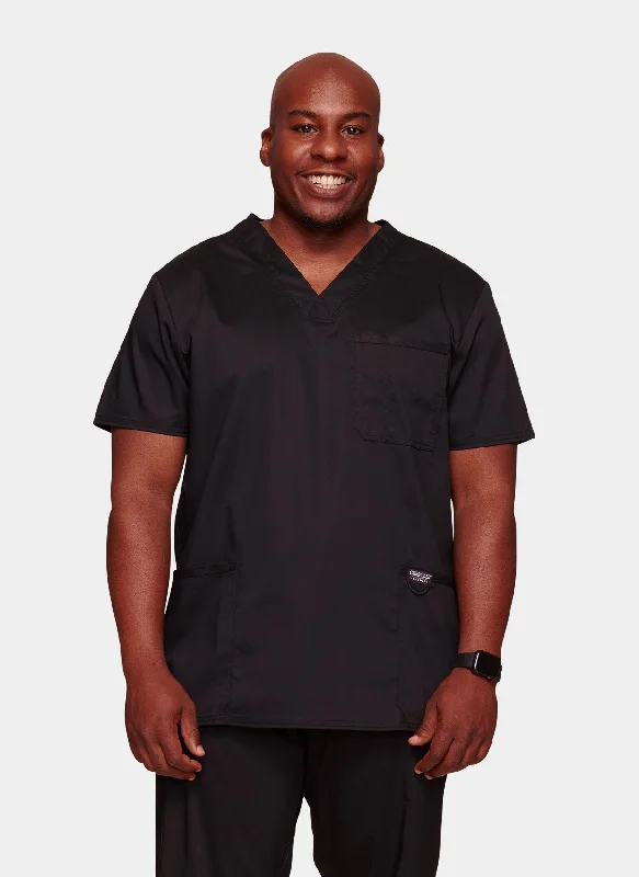 Cherokee WW Revolution Men-s V-Neck Scrub Top WWE670 - Black