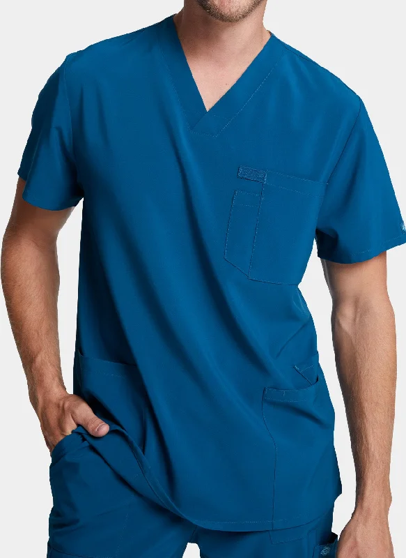 Dickies EDS Essentials Men's V-Neck Scrub Top DKE645 - Caribbean