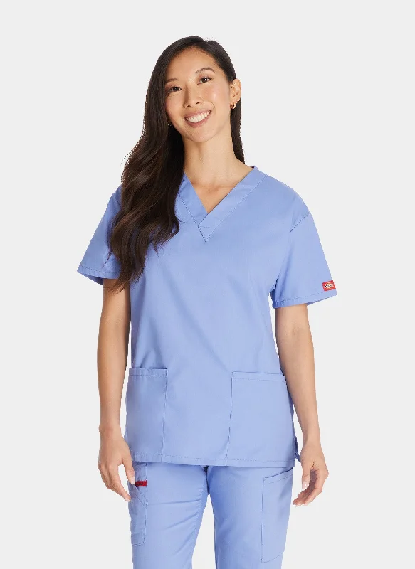 Dickies EDS Signature V-Neck Scrub Top DKE86706 - Ceil