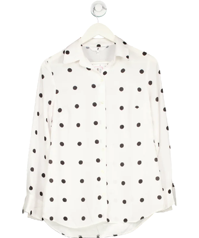 Freemans White Polka-dot Blouse UK 10