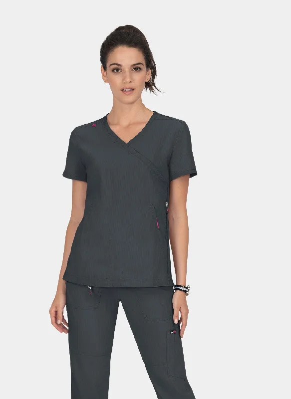 Koi Lite Philosophy Scrub Top - Charcoal