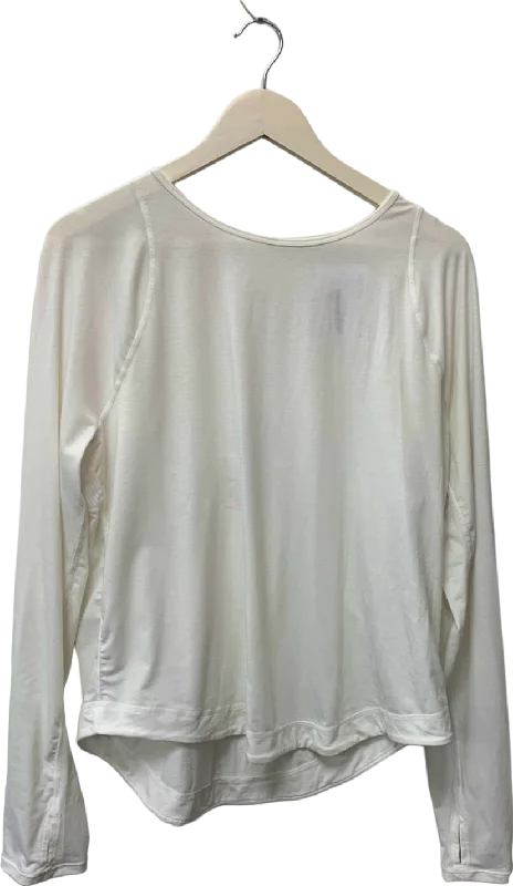 Sweaty Betty White Long Sleeve Top UK XL