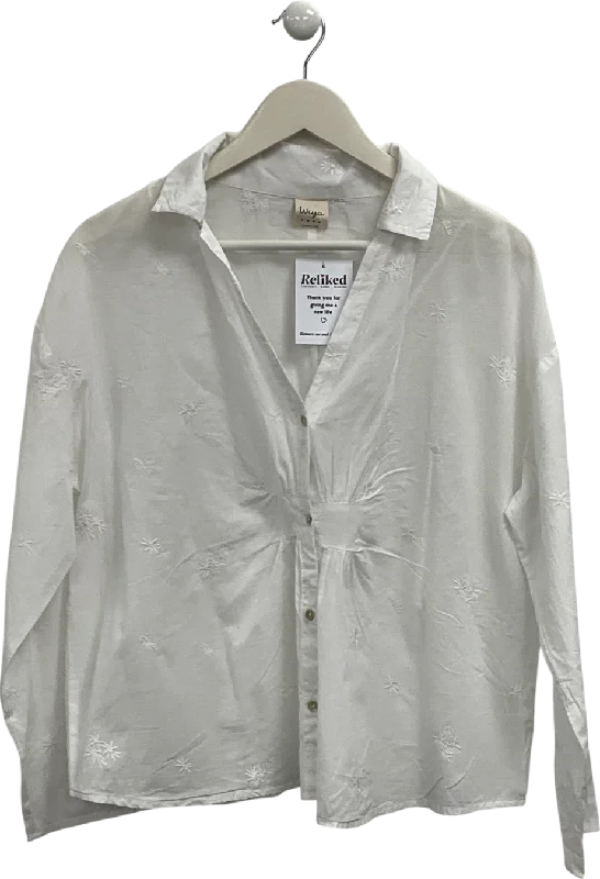 Wiya White Embroidered Shirt UK M/L