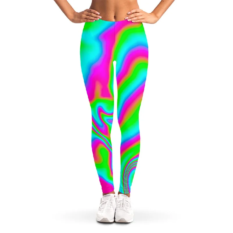 Abstract Psychedelic Trippy Print Women's Leggings