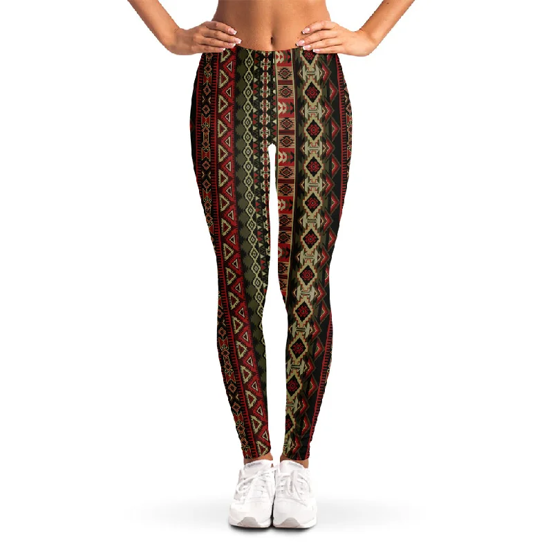 African Ethnic Pattern Print Women's Leggings