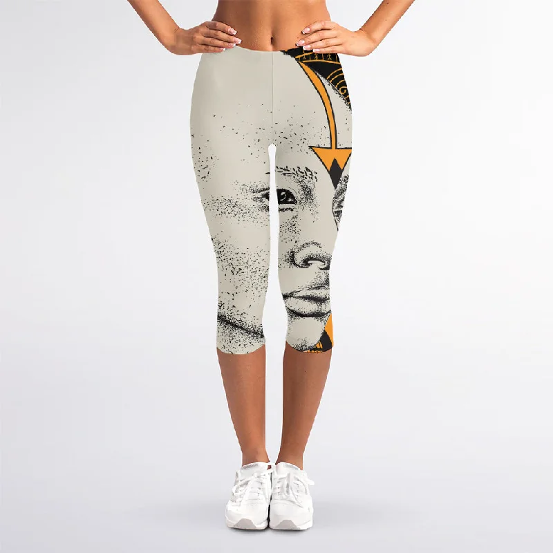 African Style Print Women's Capri Leggings