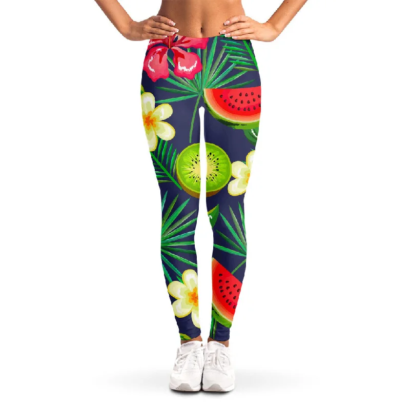 Aloha Tropical Watermelon Pattern Print Women's Leggings