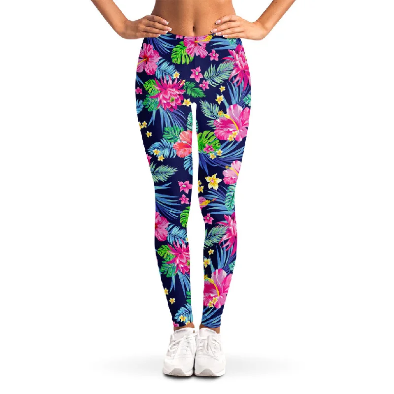 Blossom Tropical Flower Pattern Print Women's Leggings