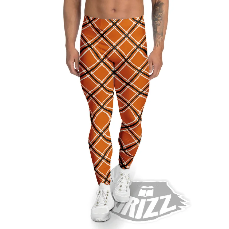 Cross Halloween Print Pattern Men's Leggings