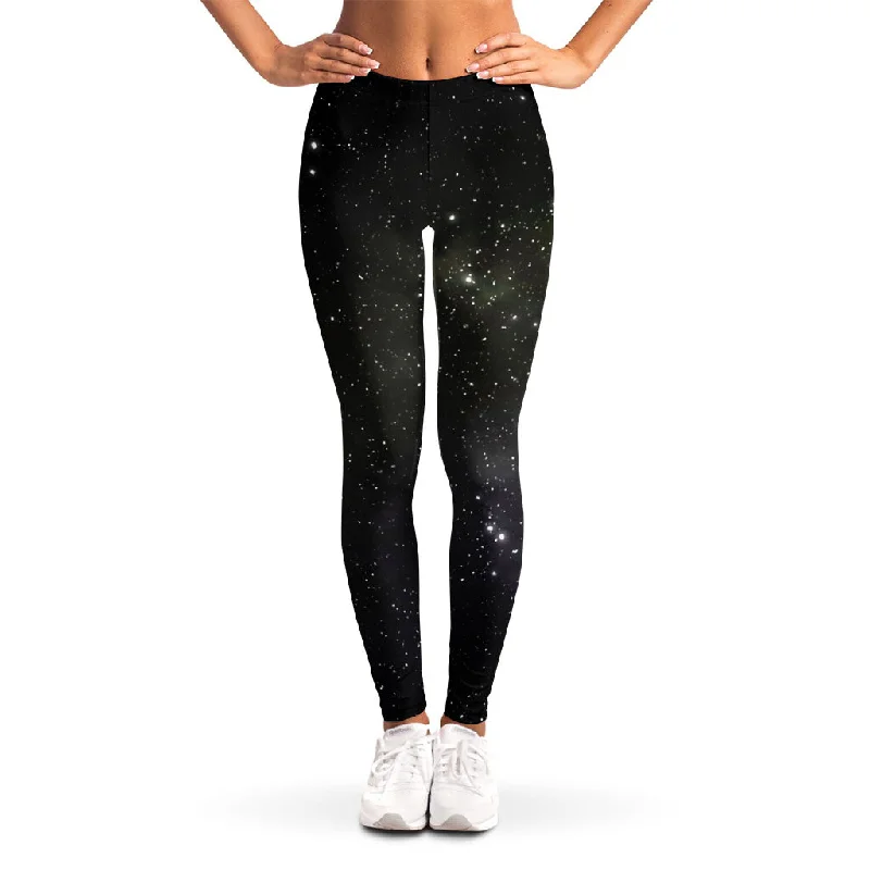 Dark Universe Galaxy Outer Space Print Women's Leggings