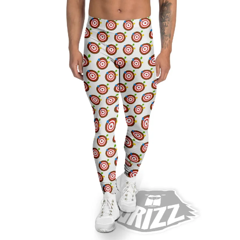 Dartboard Print Pattern Men's Leggings