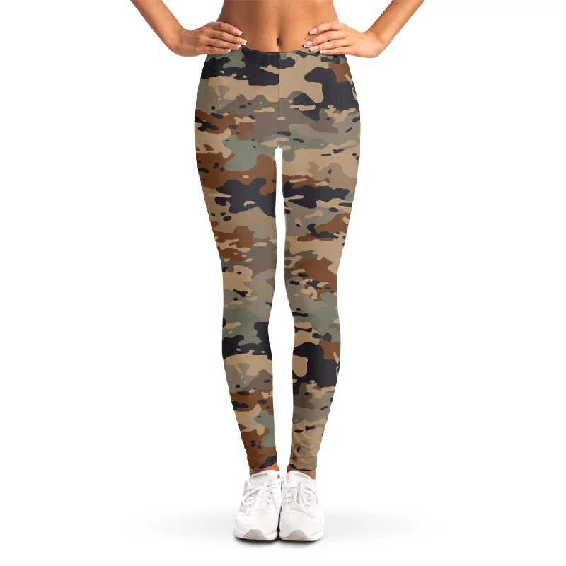 Desert Camouflage Print Women's Leggings