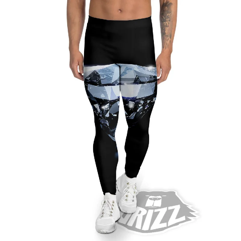 Diamond Print Men's Leggings