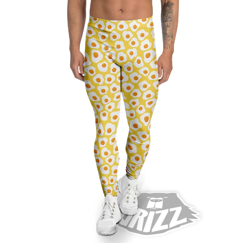 Eggs Print Pattern Men's Leggings