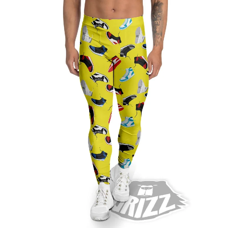 Emo Shoes Print Pattern Men's Leggings