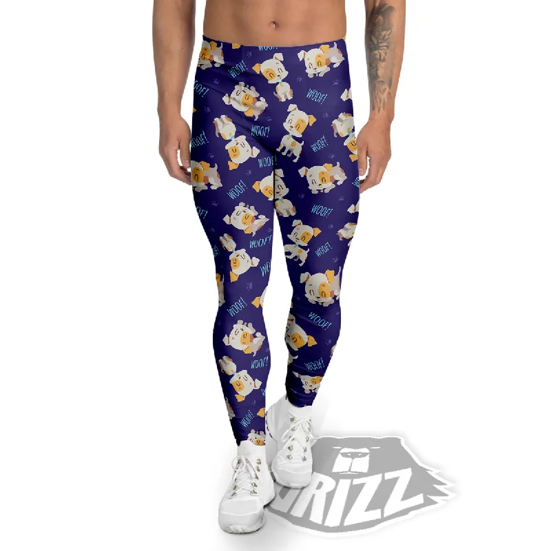 Jack Russell Terrier Cute Print Pattern Men's Leggings