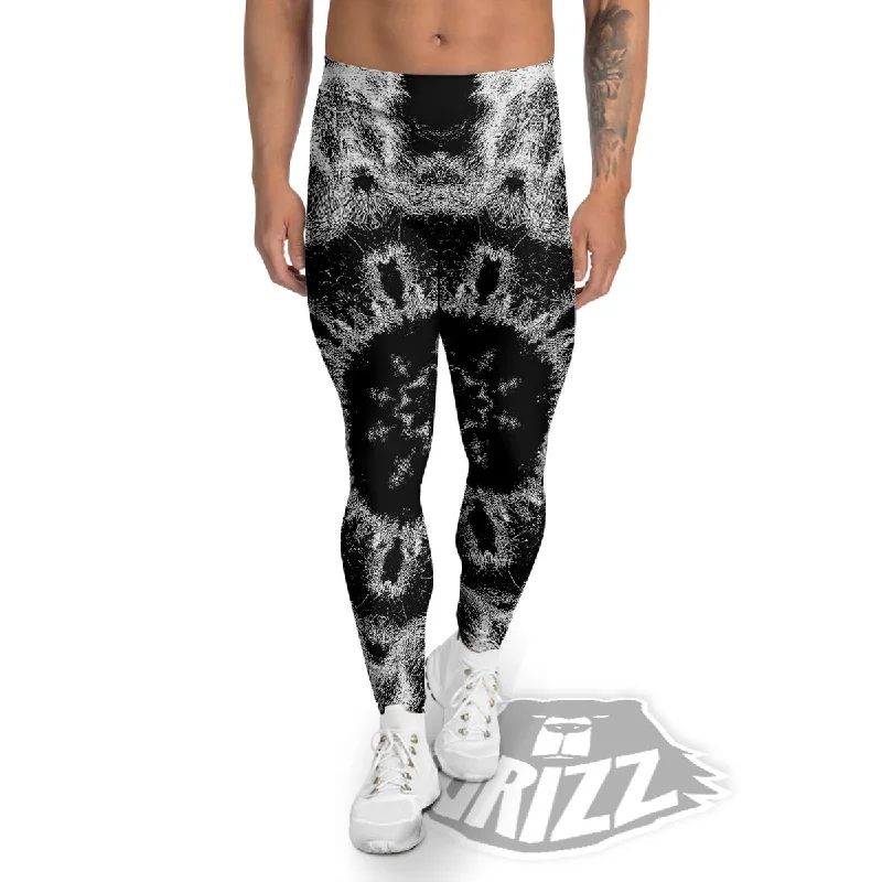 Kaleidoscope Cloud Dark Print Men's Leggings