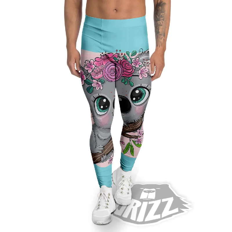 Koala Cute Print Men's Leggings