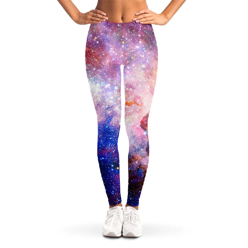 Light Stardust Galaxy Deep Space Print Women's Leggings