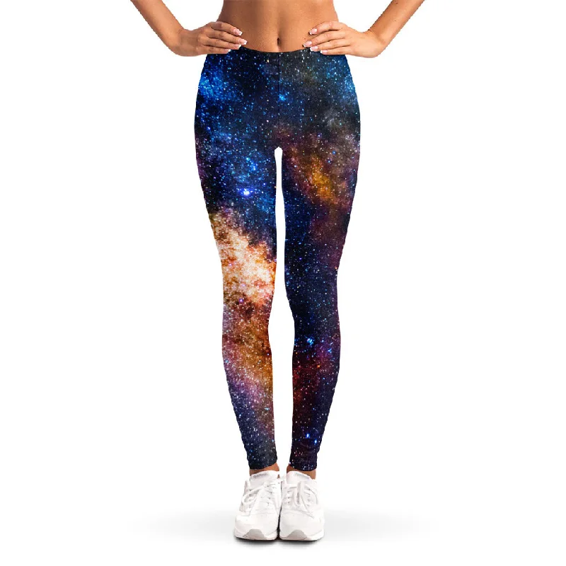 Milky Way Universe Galaxy Space Print Women's Leggings