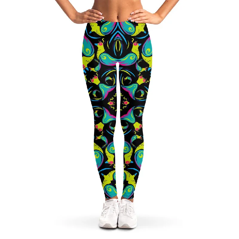 Ornament Psychedelic Trippy Print Women's Leggings