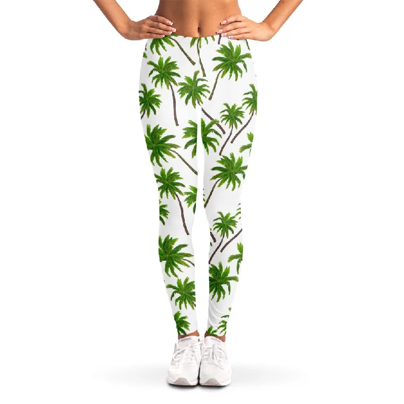 Palm Tree Pattern Print Women's Leggings