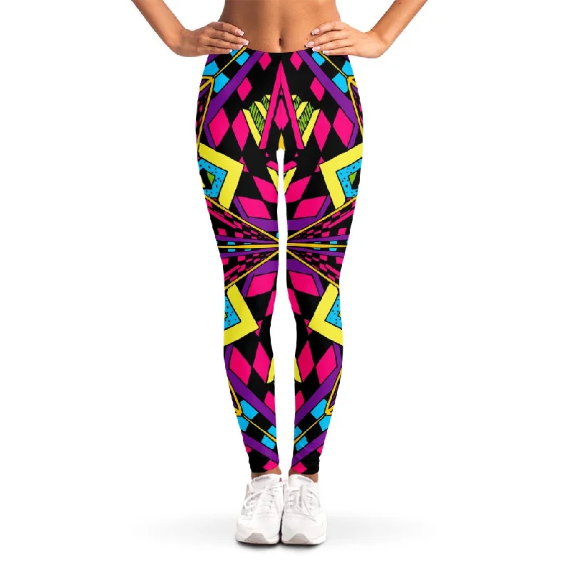 Psychedelic Ethnic Trippy Print Women's Leggings