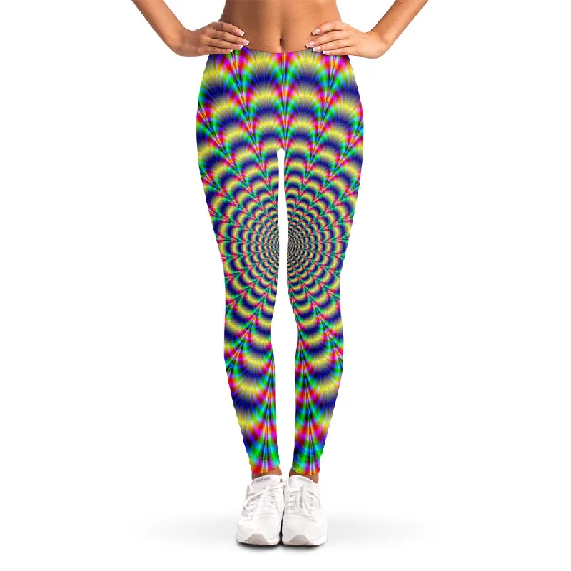 Psychedelic Explosion Optical Illusion Women's Leggings