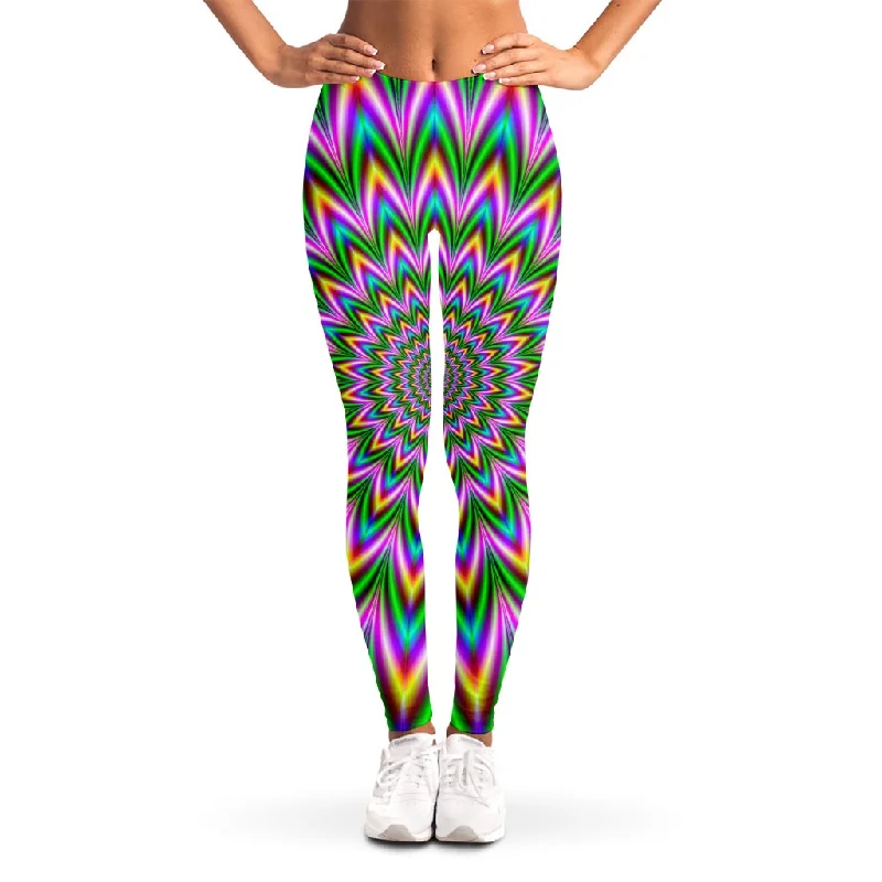 Psychedelic Radiant Optical Illusion Women's Leggings