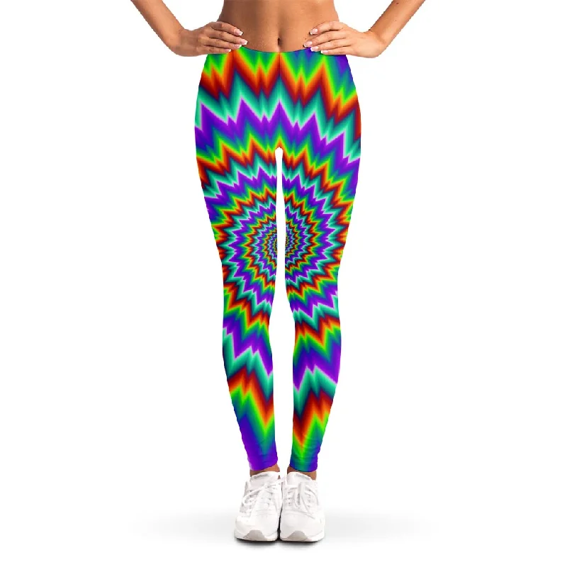 Psychedelic Spiral Optical Illusion Women's Leggings