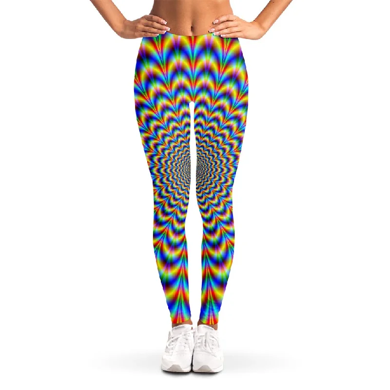 Psychedelic Wave Optical Illusion Women's Leggings