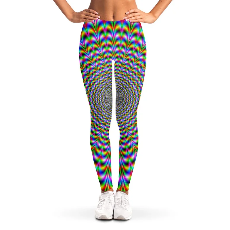 Psychedelic Web Optical Illusion Women's Leggings