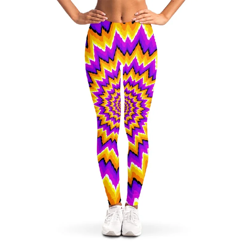 Spiral Expansion Moving Optical Illusion Women's Leggings