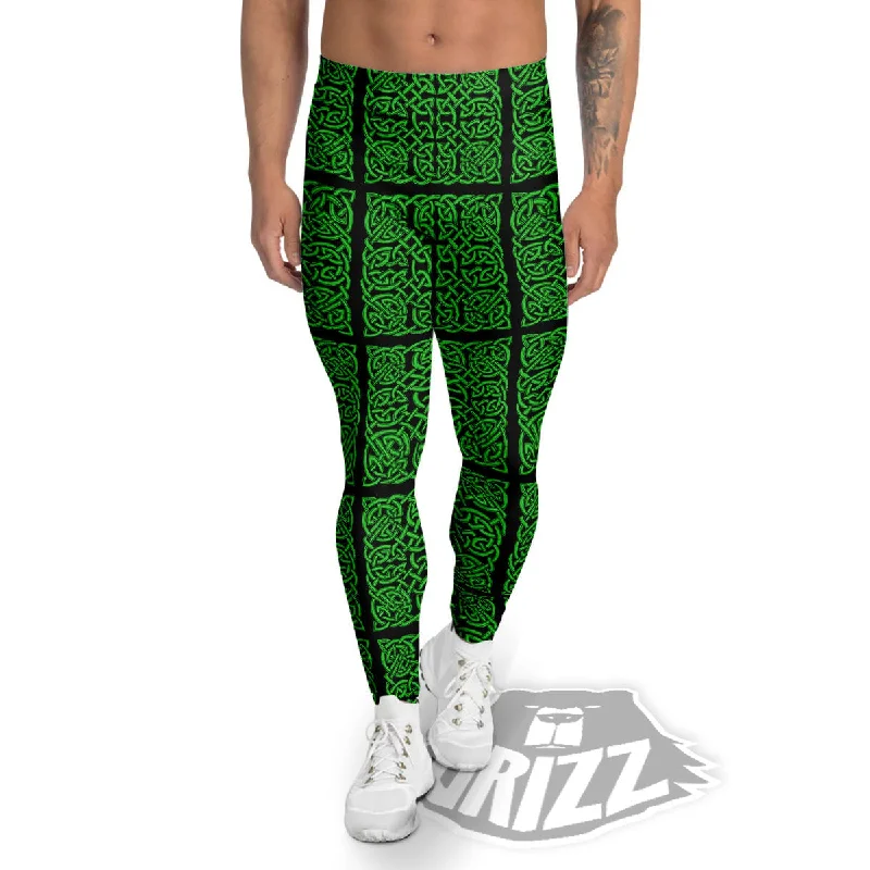 Symbol Irish Celtic Print Pattern Men's Leggings