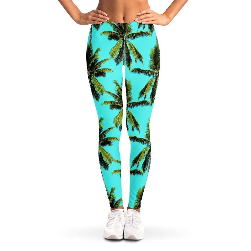 Tropical Palm Tree Pattern Print Women's Leggings