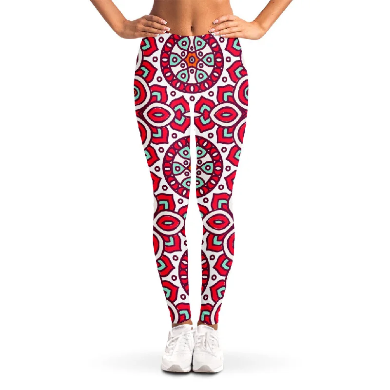 Vintage Indian Mandala Print Women's Leggings