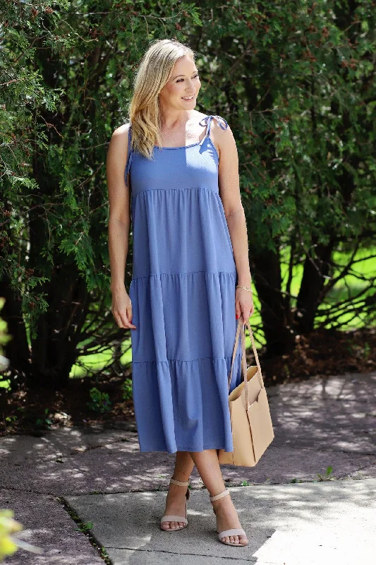 Indigo Tiered Dress