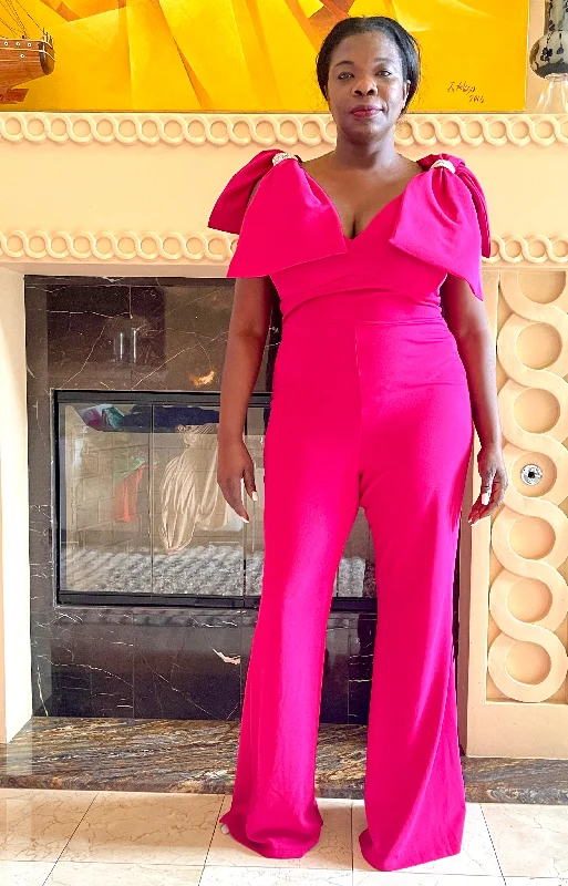 Magenta Plus Size Jumpsuit