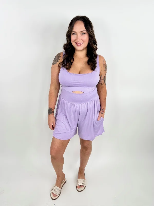 Passenger Princess No Bra Needed Romper- Lilac