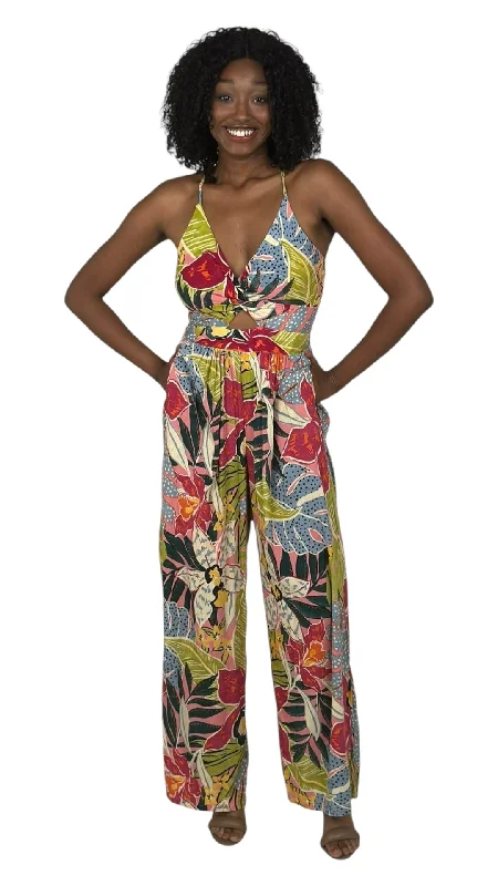 Sleeveless Floral Jumpsuit